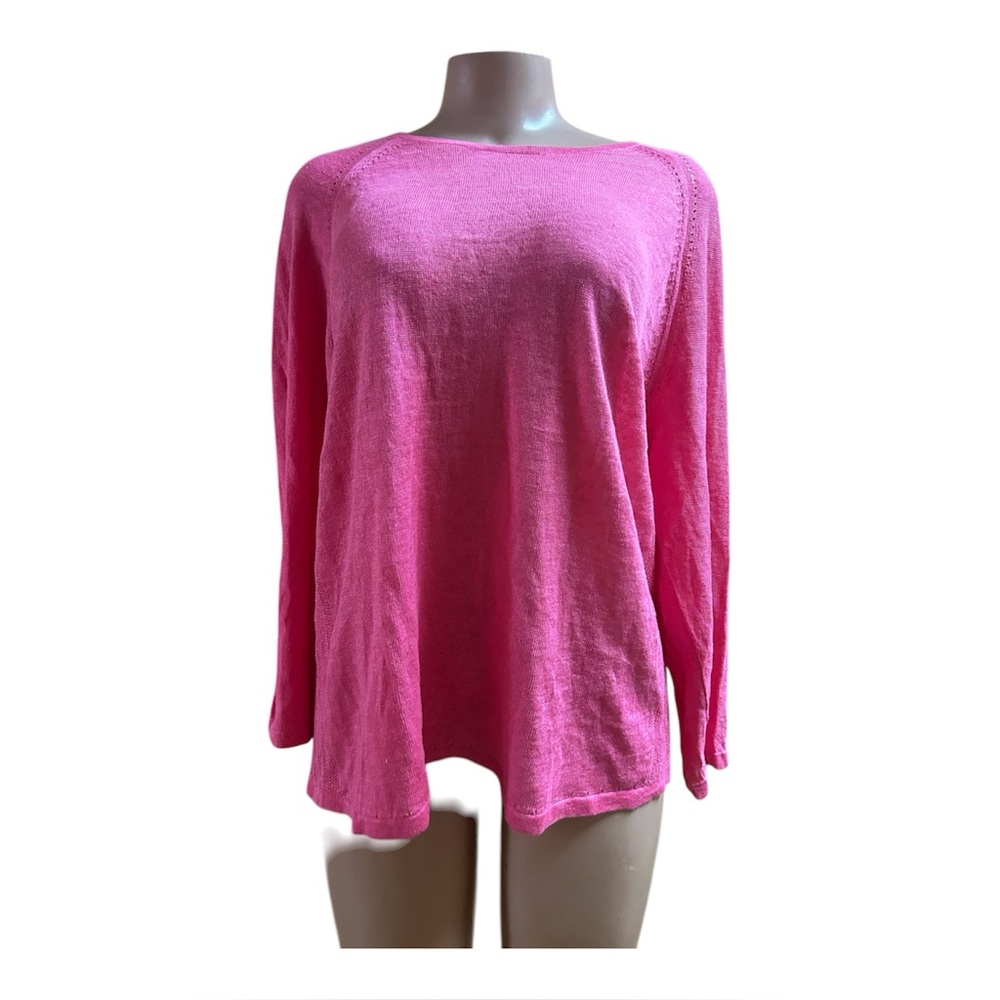 J.M Laughlin  Pink Long-Sleeve Knit Top